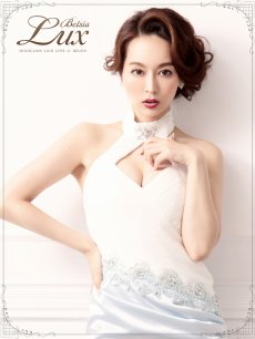 画像4: マーメイド ロング丈 ホルターネック ビジュー 上品 Belsia.LUX(S/M/L)(ブルー) (4)