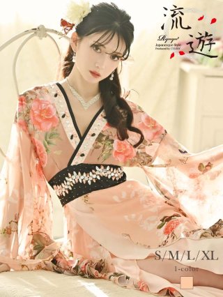 ブランド登録なし 即納☆ 花プリントドレス OP416-3506 着物風 和柄 ロングドレス 花柄 和風ドレス マキシ丈ドレス ステージ衣装  カラオケ衣装 黒 赤 : ステージ発表会衣装のアビバーレ - 通販 - Yahoo!ショッピング
