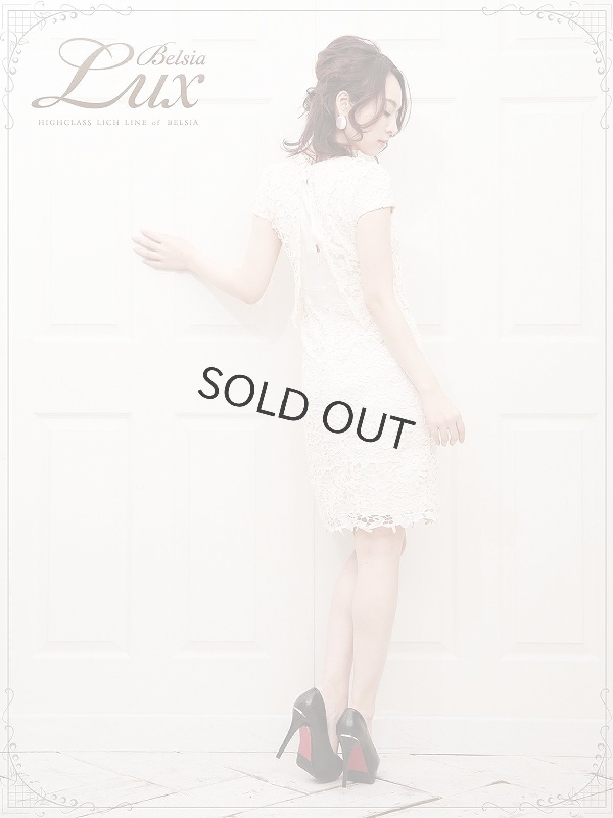 画像5: キャバドレス ミニ キャバドレス キャバ ドレス 総レースワンピース レースワンピース 膝丈 キャバクラ ワンピース フォーマルワンピース 膝丈ワンピース Belsia.LUX(S/M/L)(ベージュ/ネイビー) (5)