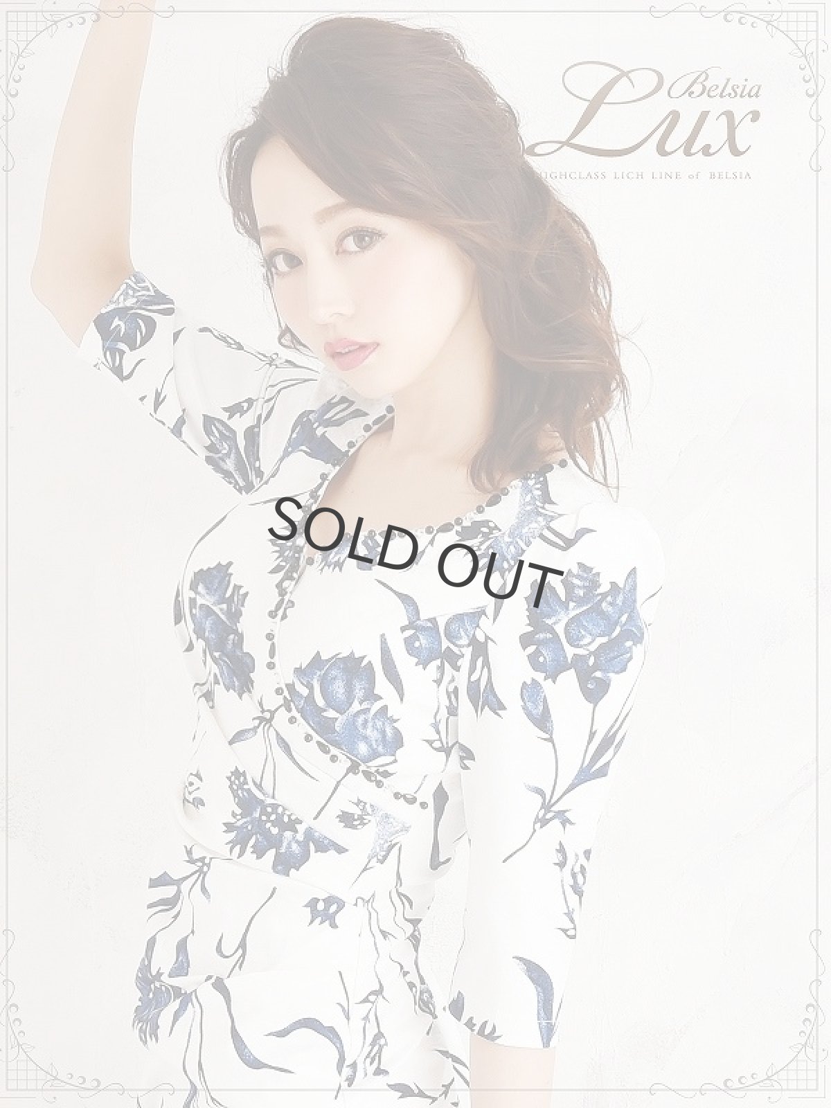 画像3: 大人ドレス 花柄 カシュクールドレス キャバ ピンク 花柄ドレス 五部袖 キャバクラドレス カシュクール 袖付ドレス Belsia.LUX(S/M/L/XL)(ピンク/ネイビー) (3)