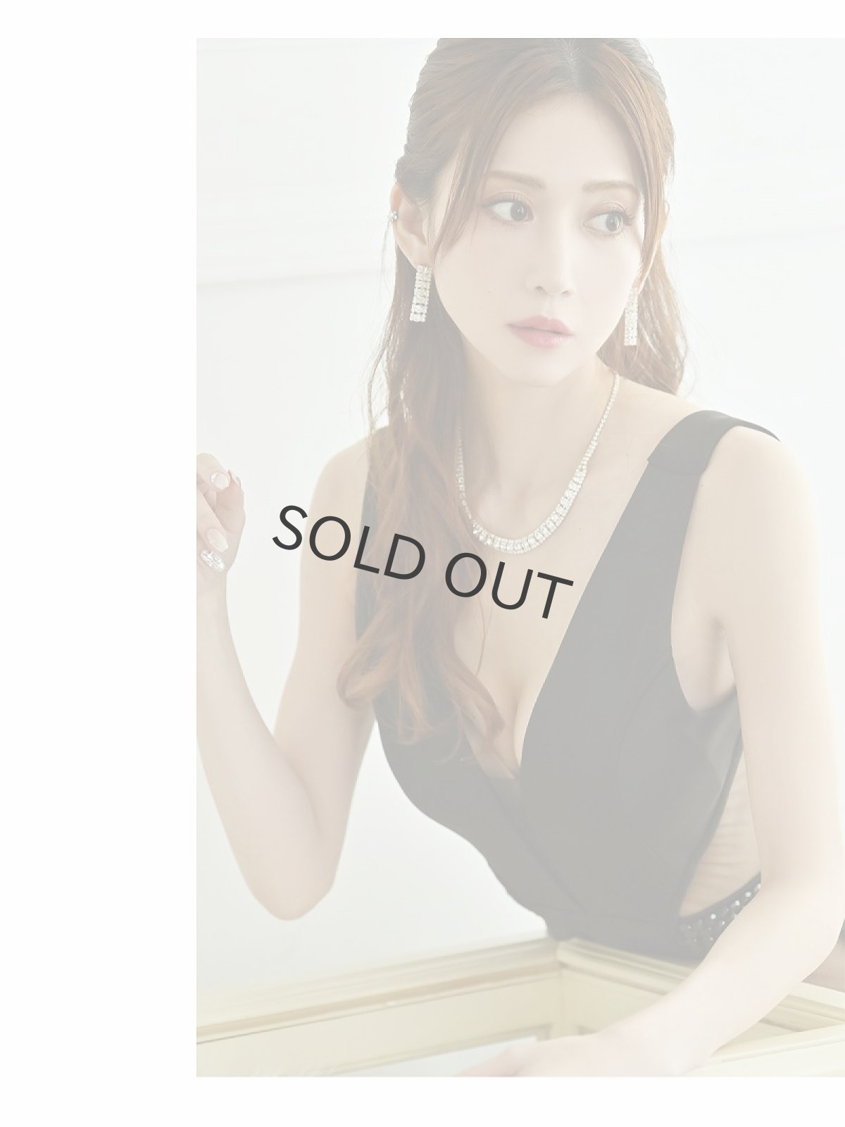 画像3: ※予約販売※キャバドレス ロング 黒 シアー セクシー XLサイズ 大きいサイズ Belsia(S/M/L/XL(2L))(ブラック(4月下旬)) (3)