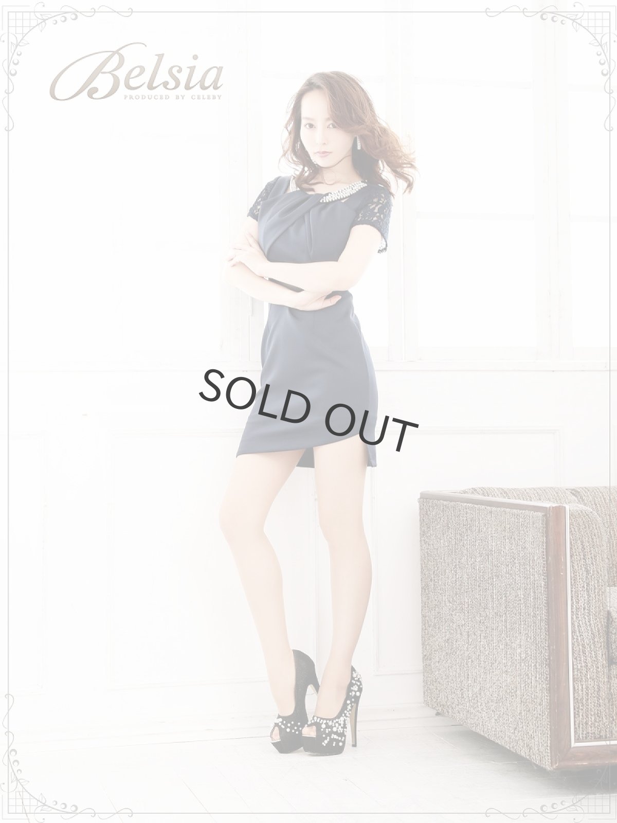 画像2: 単色 キャバドレス キャバドレス 袖付き 秋冬 キャバドレス タイト ストレッチドレス ワイン ドレス Belsia(M/L)(ワイン/ホワイト/ネイビー/ピンク/サックス) (2)