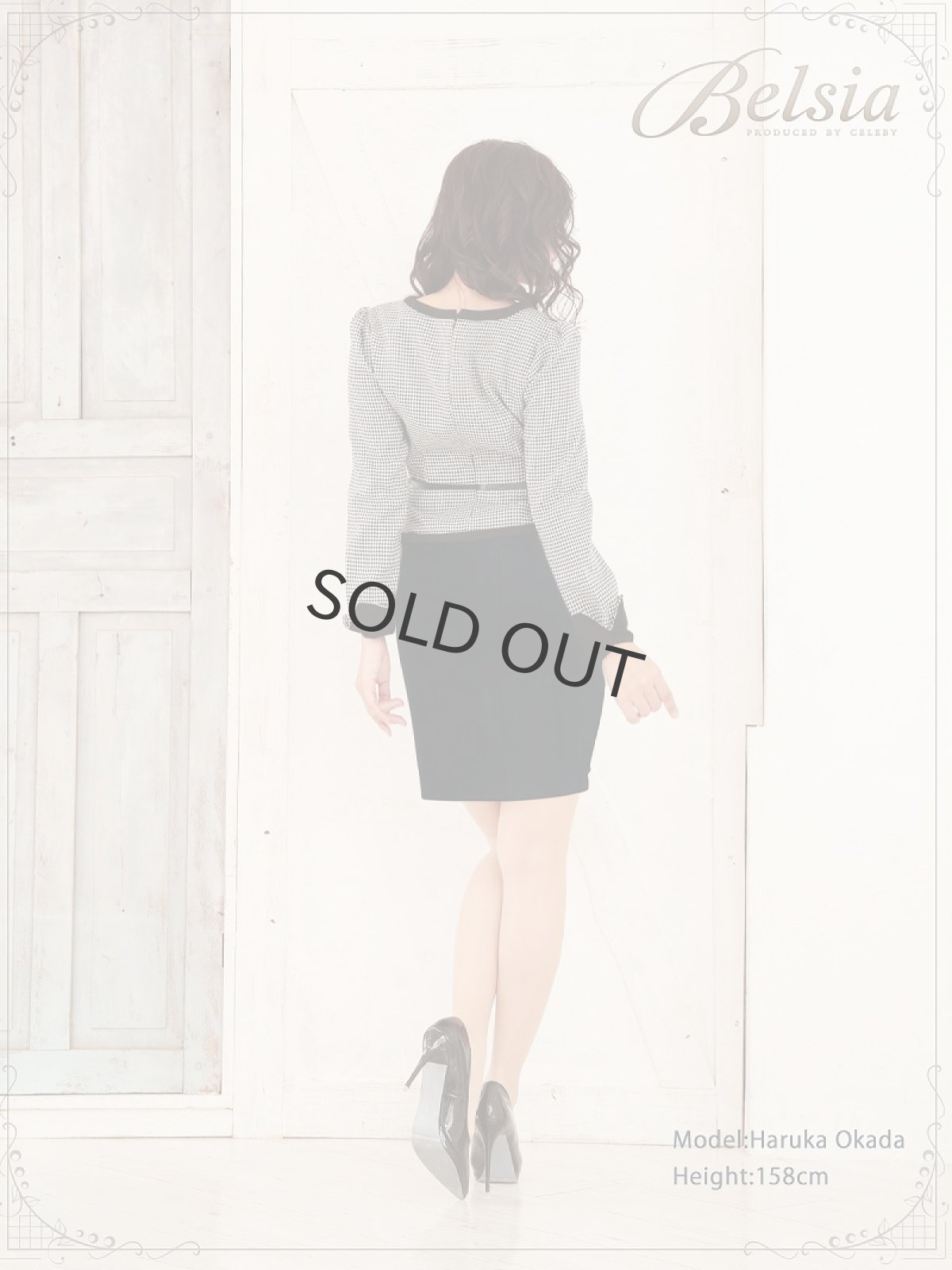 画像3: 千鳥 レディーススーツ キャバ 大きめスーツ モノトーン Belsia(S/M/L/XL/XXL)(ブラック) (3)