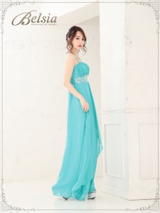 画像2: 【Belsia】simpleワンカラーキャミAラインロングドレス シフォンキャバクラロングドレス【ベルシア】(M)(ホワイト/レッド/グリーン/プラム) (2)