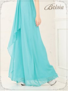 画像5: ロングドレス キャバ キャミ ロングドレス シンプル キャバドレス フレアー ロングドレス Aライン キャバドレス Belsia(M)(ホワイト/レッド/グリーン/プラム) (5)