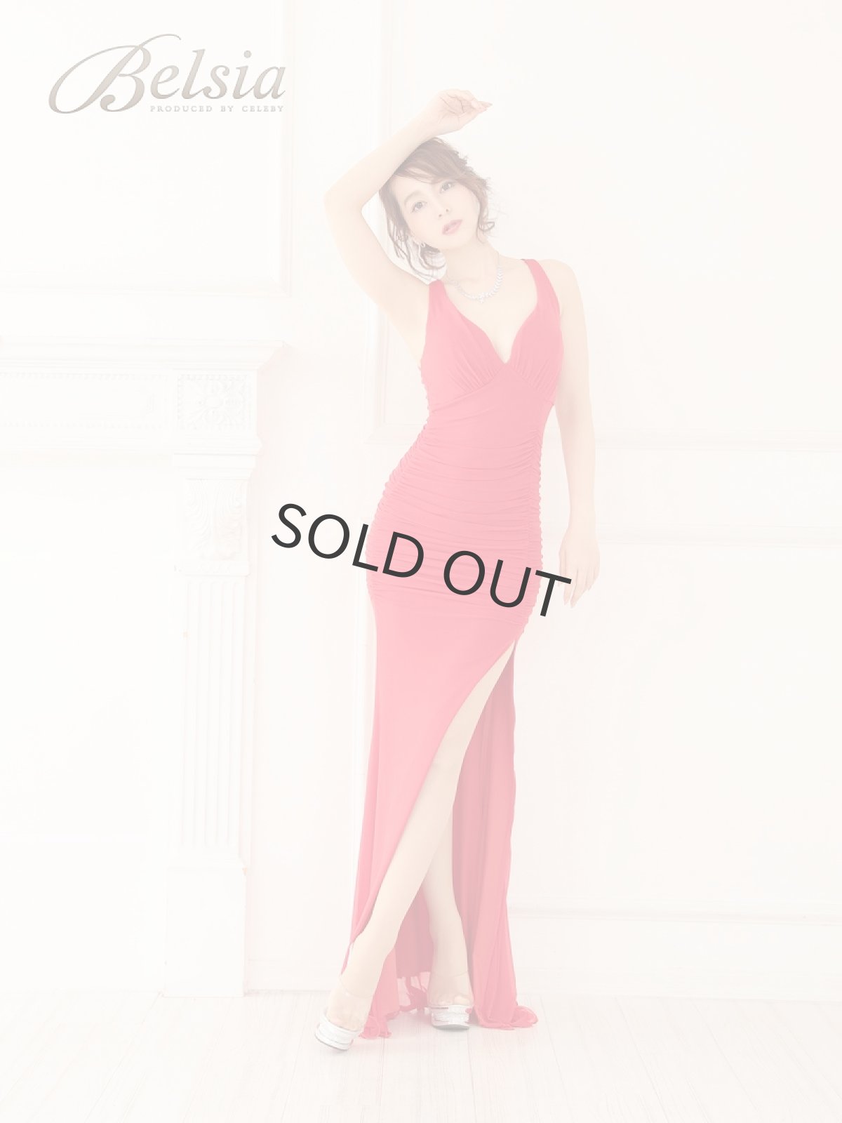 画像5: ロングドレス キャバクラ シンプル ロングドレス マーメイド ドレス スリット ロングドレス タイト ロングドレス Belsia(M/L)(ブラック/ホワイト/ピンク/ミント/ブルー/レッド) (5)