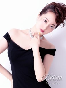 画像4: ロング ドレス レース オフショル マーメイド Belsia(M/L)(ブラック/レッド) (4)