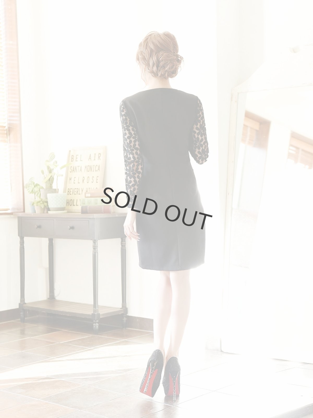 画像5: キャバクラ ミニ ワンピース 黒 大きいサイズ Belsia(S/M/L/XL/XXL)(ブラック) (5)