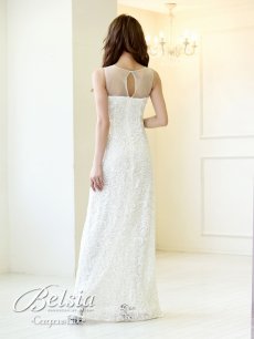 画像3: ビジュー レース ロングドレス スパンコール キャバ嬢 Belsia(S/M/L)(レッド/ホワイト/ブラック) (3)