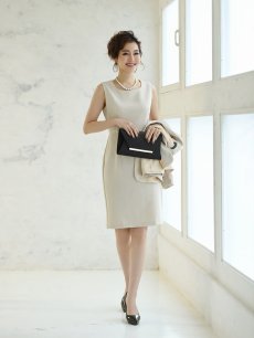 画像2: 大きいサイズ 19号スーツ 5Lスーツ フォーマルスーツ テーラード Belsia(S/M/L/XL/XXL/XXXL/XXXXL/XXXXXL)(ベージュ/ブラック) (2)