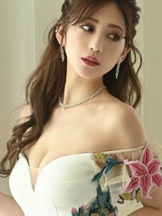 画像5: 花柄 オフショル シアー sexy 谷間 Belsia(S/M/L)(ホワイト/ブラック) (5)