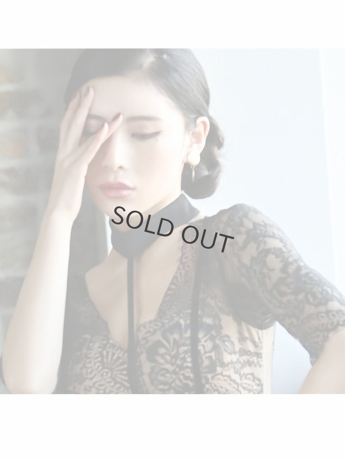 画像3: シアー 黒 レース 五分袖 タイト DaysPiece(S/M/L/XL)(ブラック) (3)