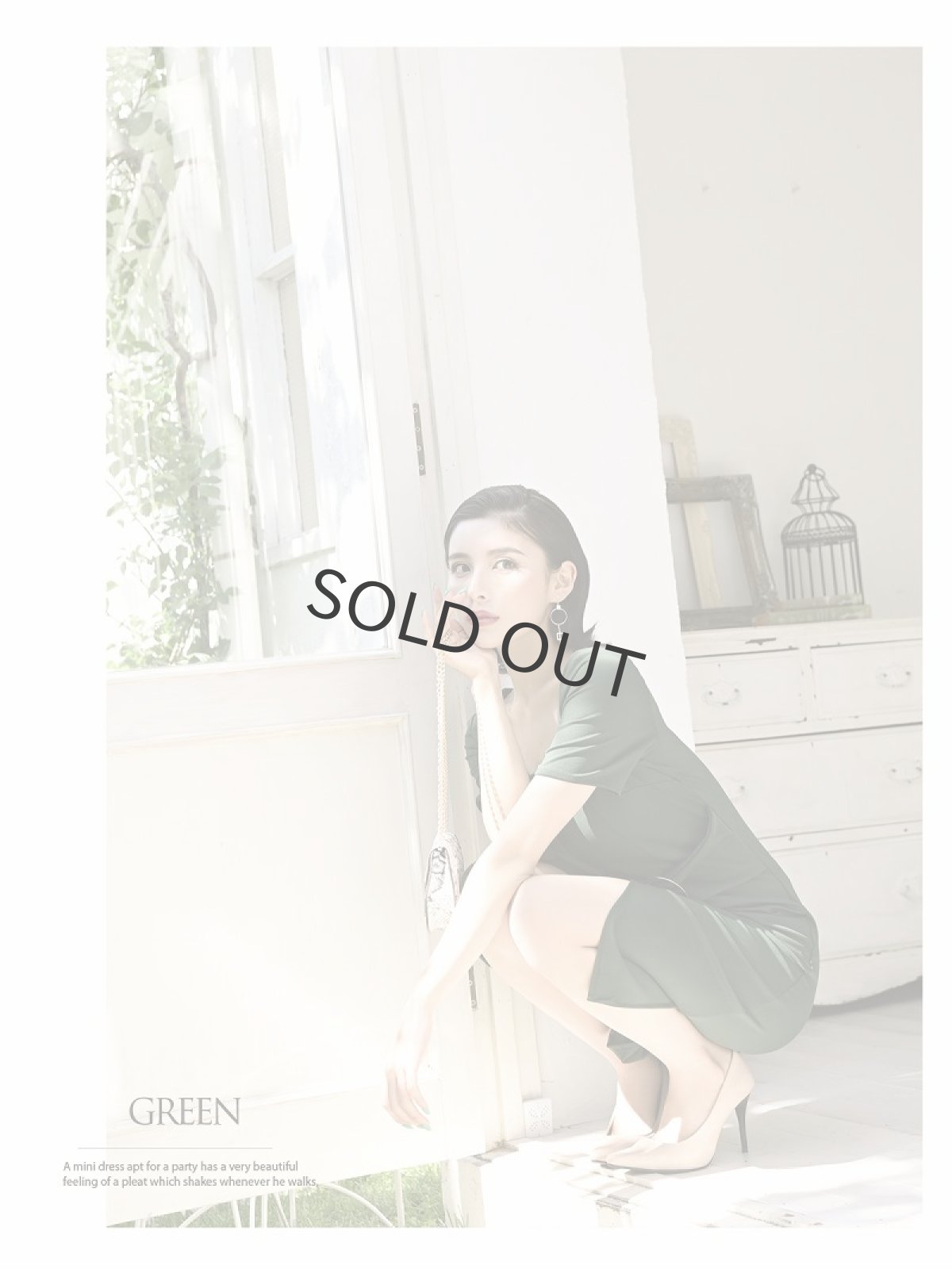 画像5: キャバドレス 韓国ドレス オルチャンドレス タイト デコルテ DaysPiece(M/L)(ブラック/ワイン/グリーン) (5)