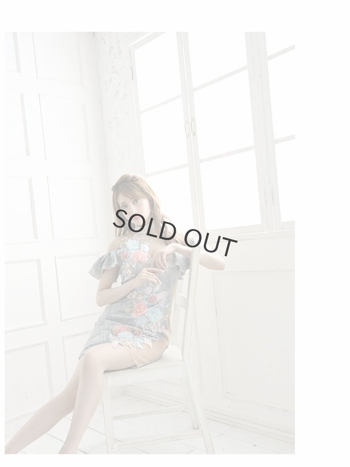 画像4: 総レース ワンショルダー シアー 豪華 立体レース Belsia(S/M/L)(ブルー/ピンク/ホワイト) (4)