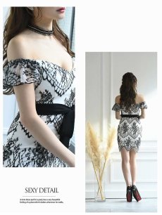 画像3: 高級 レース オフショル ビジュー チョーカー Belsia(S/M/L)(ブラック/ホワイト) (3)