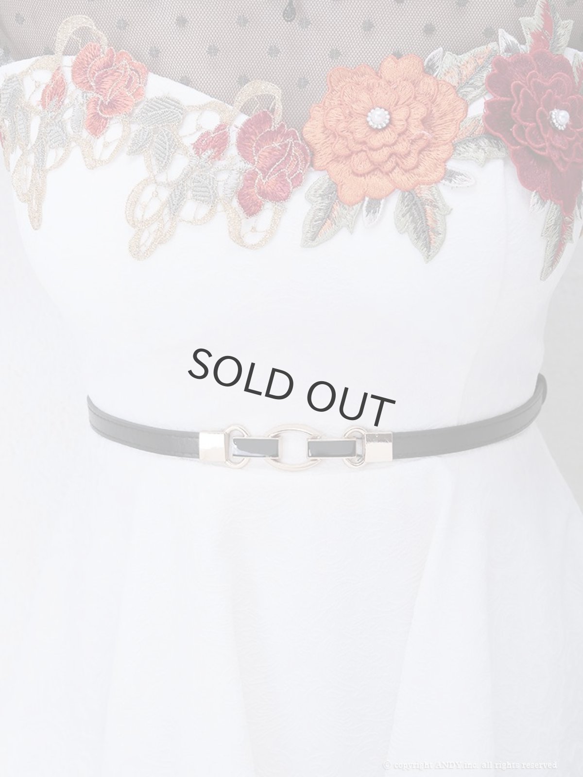 画像5: キャバドレス ミニ ITK 袖付き フレア 高級 立体刺繍 an(S)(ホワイト) (5)