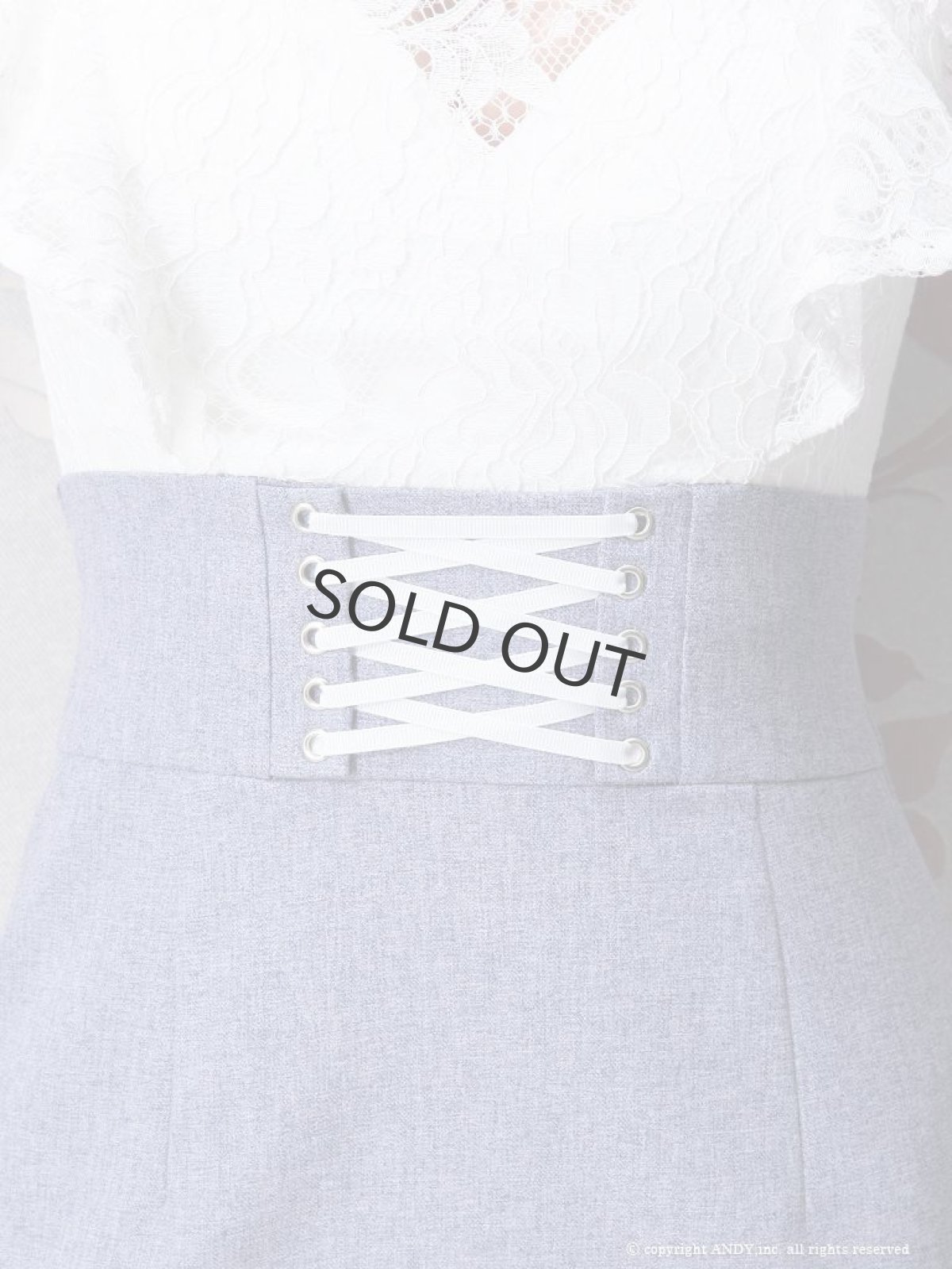 画像5: キャバドレス ミニ ITK レース フリル 谷間 細見せ an(S/M)(ホワイト×ブルー/ブラック×ライトグレー) (5)