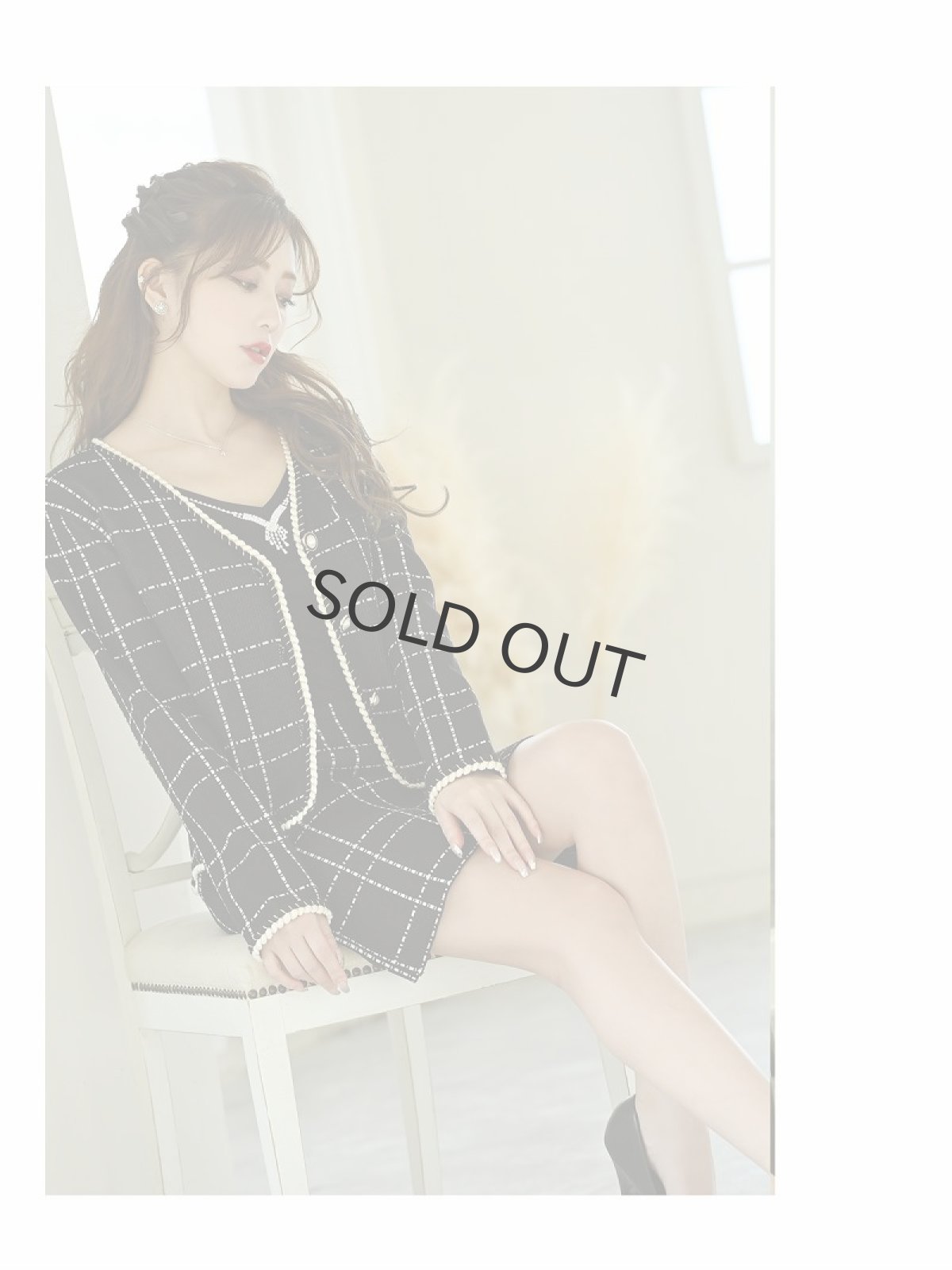 画像3: ニット フォーマルスーツ レディース 式典 卒業式 Belsia(M)(ブラック) (3)