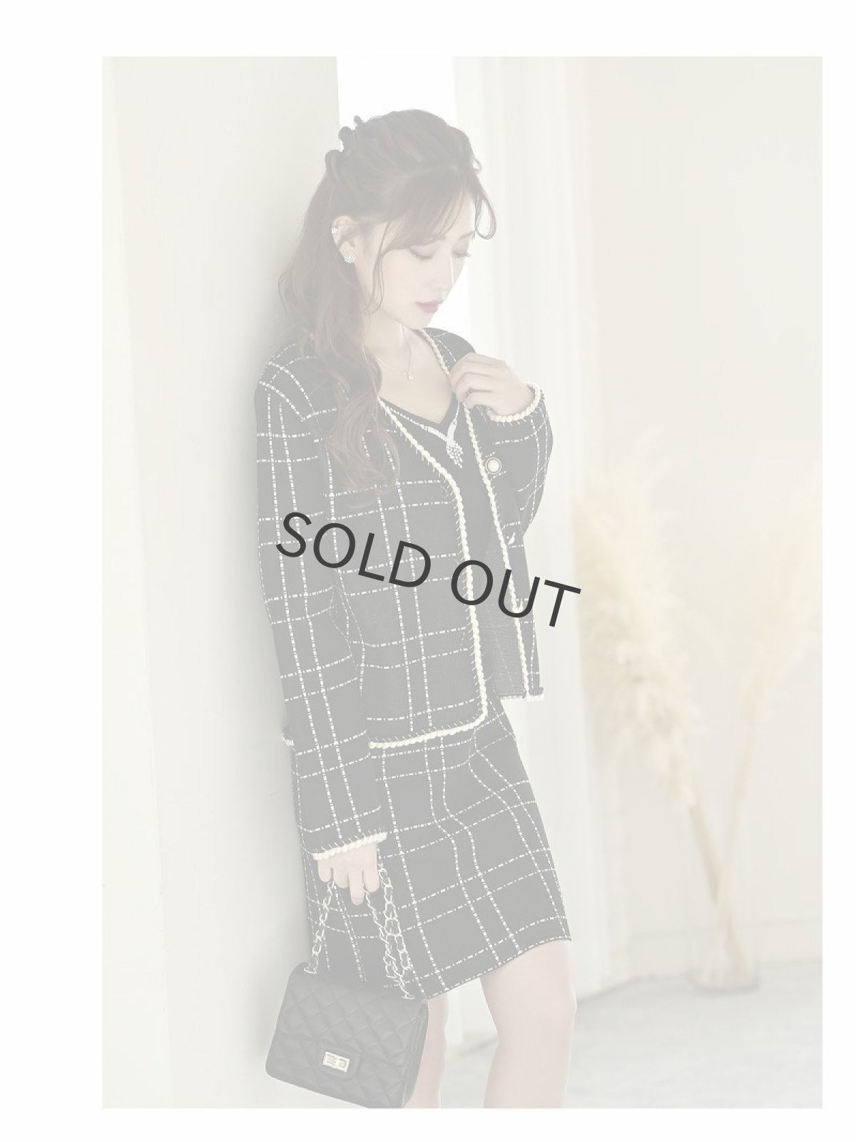 画像5: ニット フォーマルスーツ レディース 式典 卒業式 Belsia(M)(ブラック) (5)