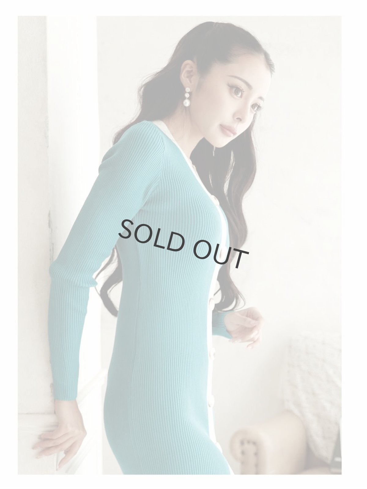 画像5: 春ニット ニットワンピース カジュアル 上品 細見え DaysPiece(M)(ピンク/ベージュ/ブラック/ブルー) (5)