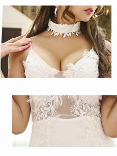 画像4: ロング ホワイト ロングドレス バースデー 誕生日 Belsia(S/M/L)(ホワイト) (4)