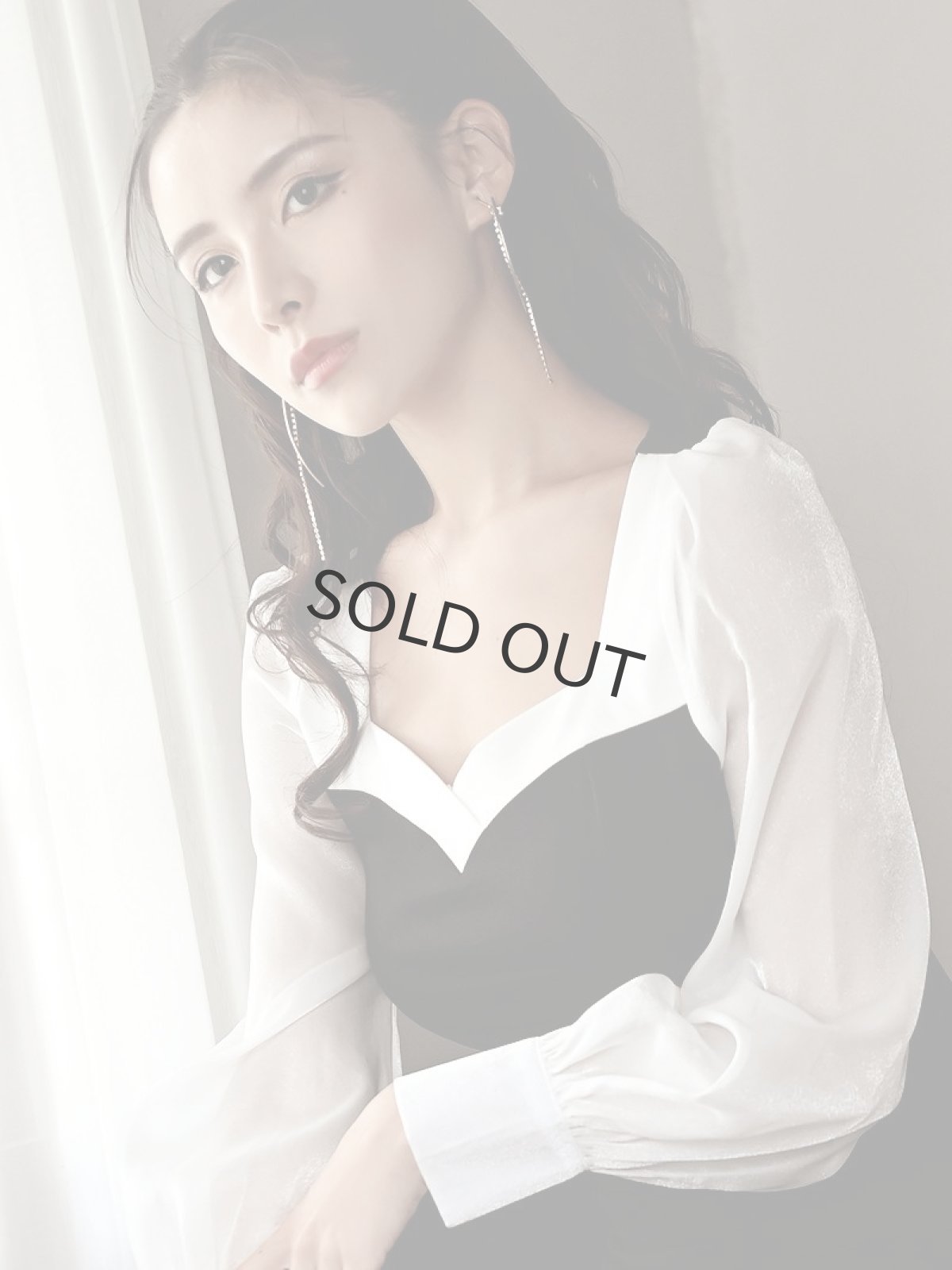 画像5: 長袖 韓国 袖付き 膝丈 上質 DaysPiece(S/M/L)(ブラック) (5)