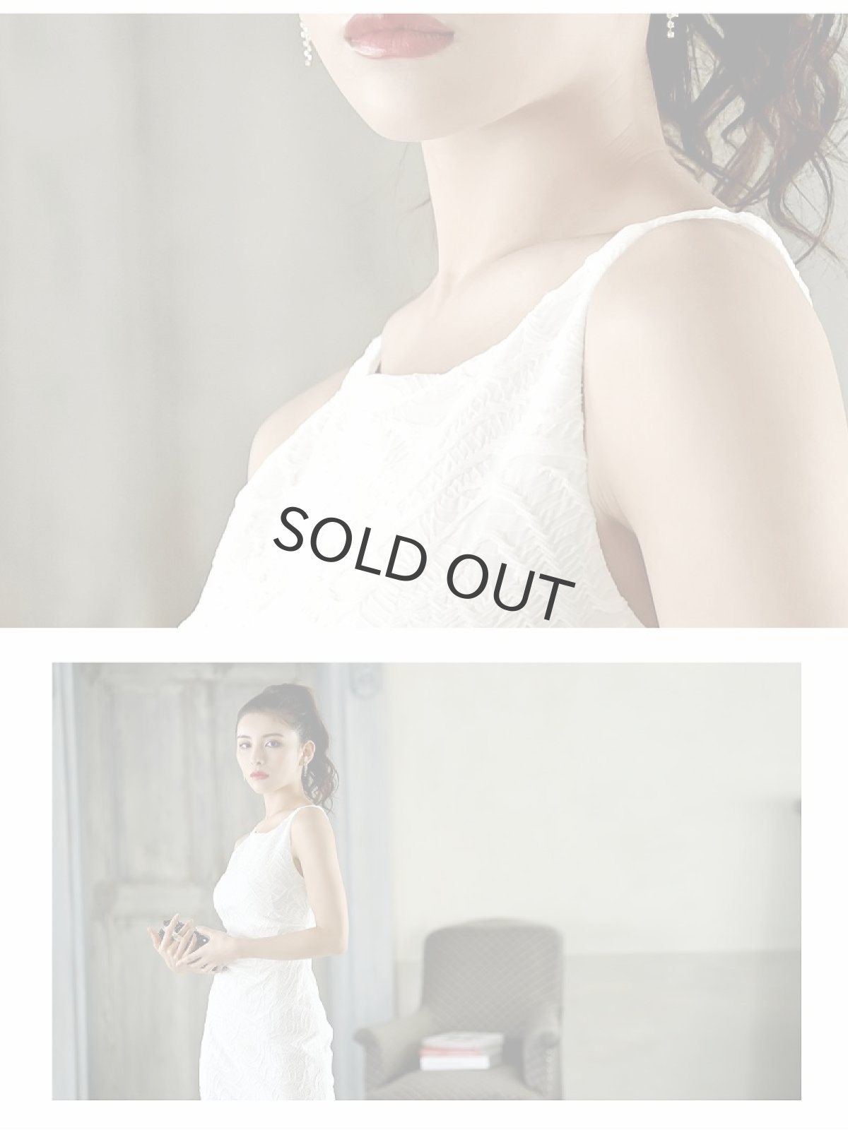 画像4: ワンピース キャバドレス 韓国 キャバワンピ 膝丈 ロング アシメ DaysPiece(S/M/L)(ブラック/ホワイト/グリーン) (4)