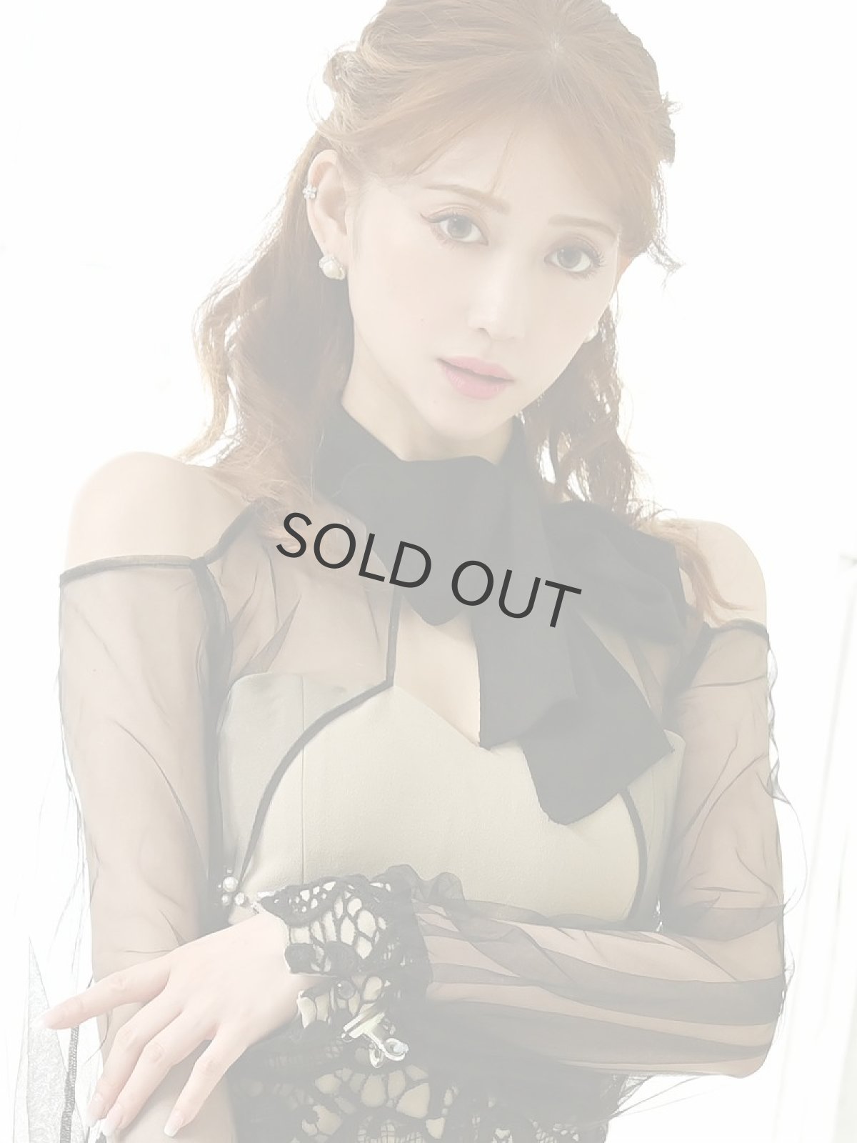 画像4: 袖付き 上品 ブランドドレス 秋 綺麗 Belsia(S/M/L/XL)(ブラック×ベージュ) (4)