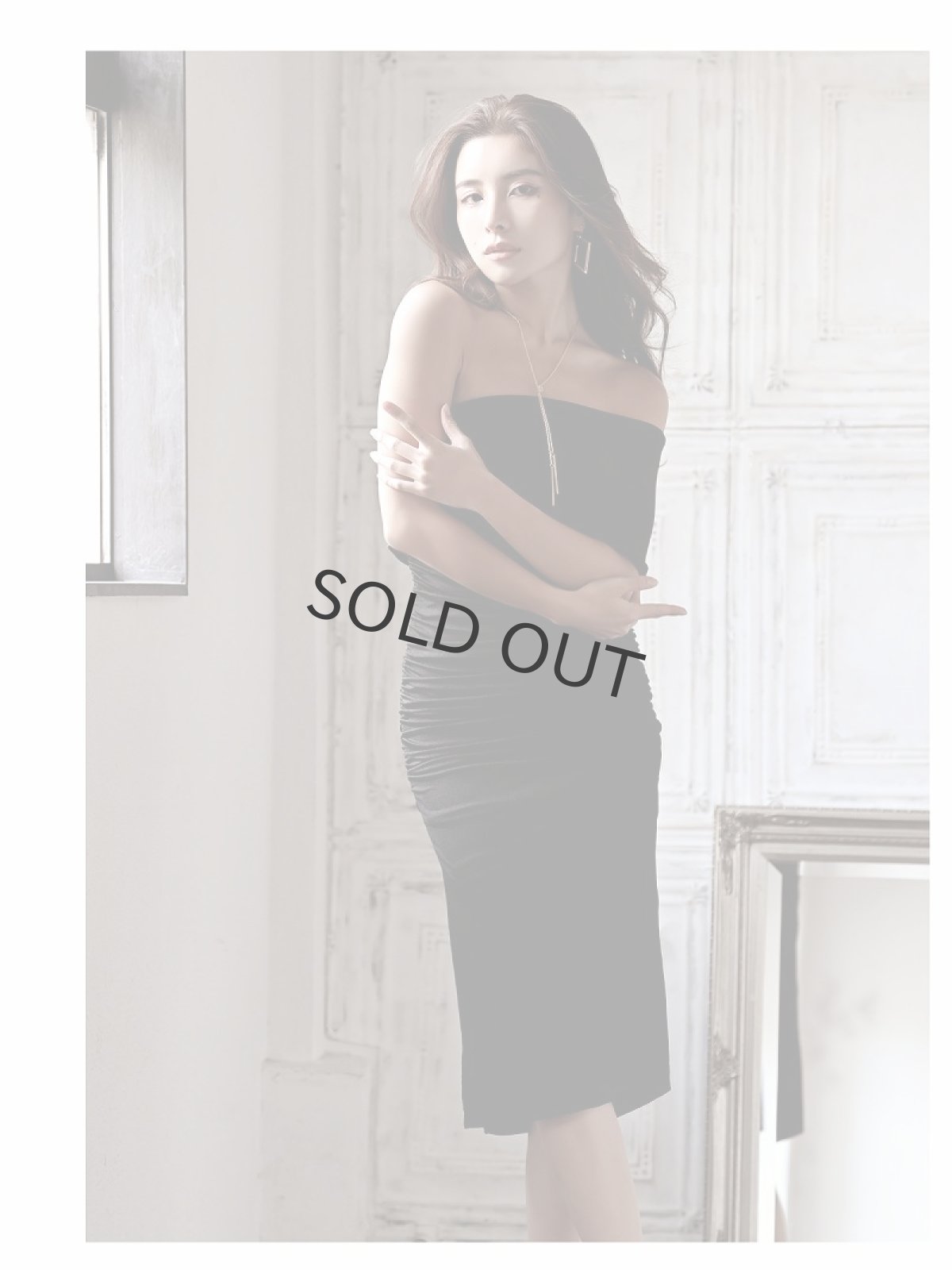 画像4: 膝丈 韓国ドレス ワンショルダー パーティードレス 青 DaysPiece(S/M/L)(ブラック/ターコイズ) (4)