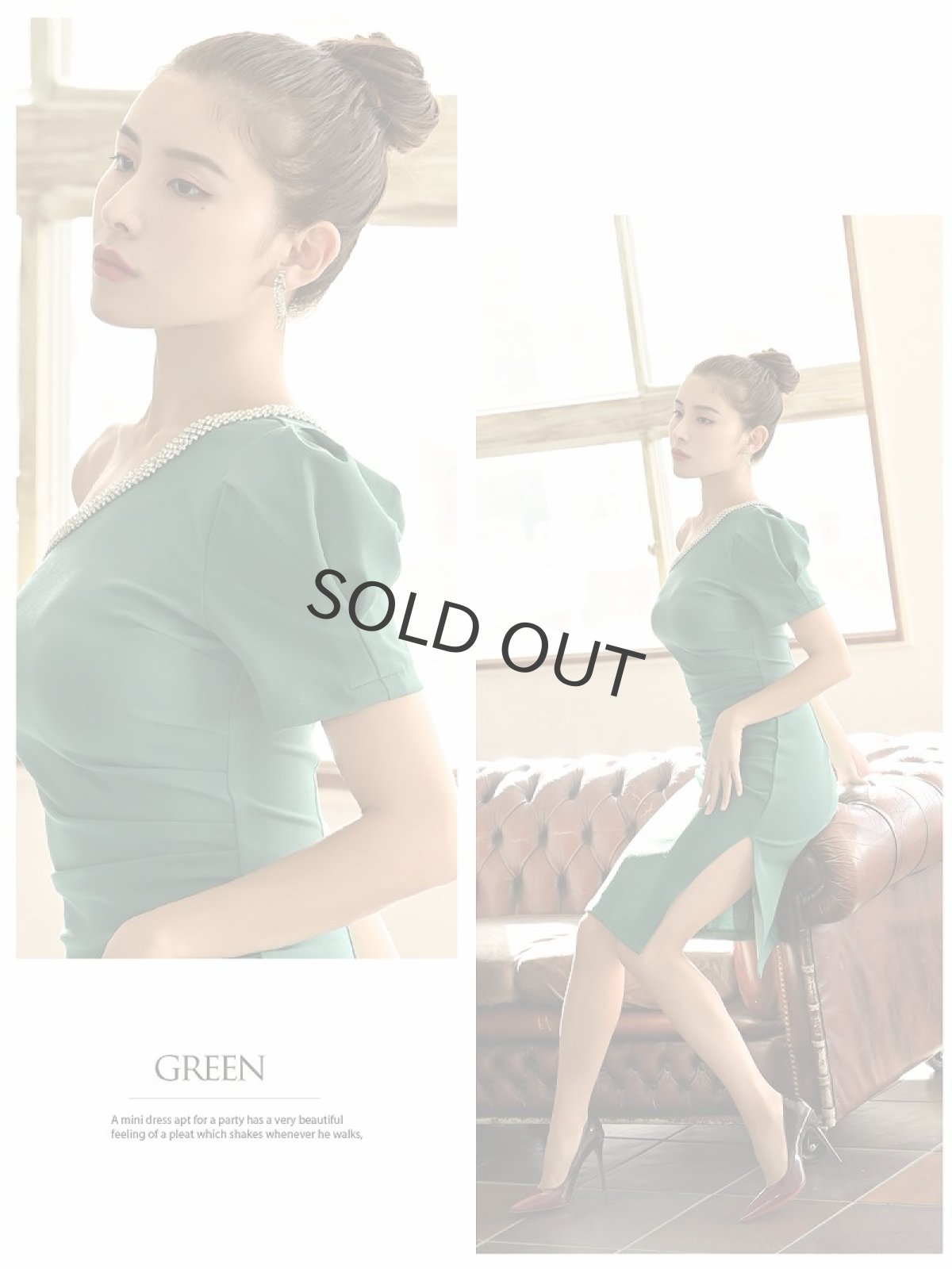 画像3: ワンショルダー パーティー 韓国 お呼ばれドレス パーティードレス DaysPiece(S/M/L/XL)(ブラック/レッド/グリーン) (3)