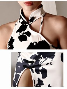 画像3: ※一部予約販売※ワンピース キャバドレス チャイナ 大人っぽい 膝丈 ロング シンプル DaysPiece(S/M/L)(【削除】ホワイト) (3)