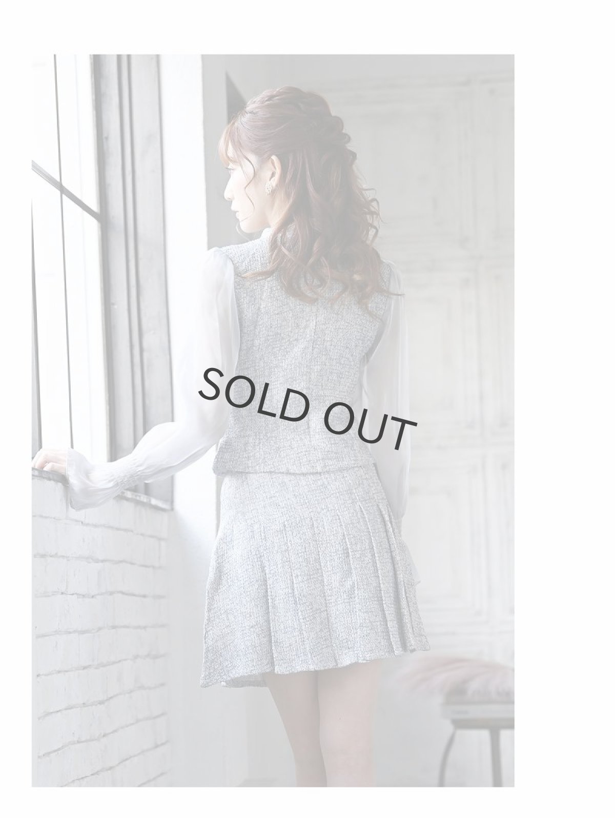 画像5: ツイード フォーマル カラーツイード 七五三 入園式 Belsia(S/M/L)(グレー/ベージュ) (5)