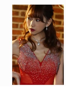 画像4: クリスマスドレス スリット 色気 パーティードレス キャバ嬢 Belsia(S/M/L)(ブラック/ホワイト/レッド) (4)