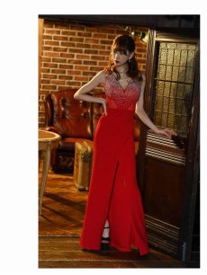 画像5: クリスマスドレス スリット 色気 パーティードレス キャバ嬢 Belsia(S/M/L)(ブラック/ホワイト/レッド) (5)