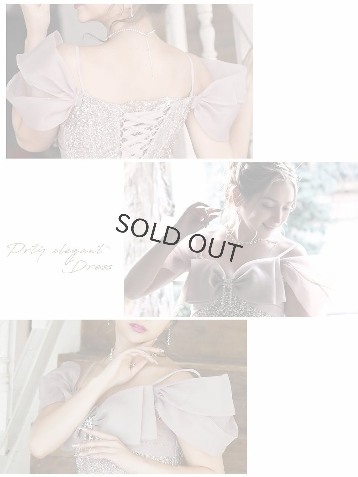 画像3: オフショルダー パーティードレス ナイトドレス キャバ嬢 プリンセスドレス Belsia.LUX(S/M/L)(ピンク) (3)