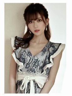 画像5: レース カラーレース 高級 かわいい フリル Belsia(S/M/L)(ピンク/ブルー) (5)