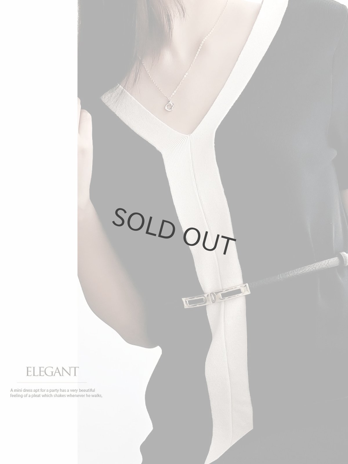 画像3: ニット 体型カバー バイカラー ワンピース オーバーサイズ DaysPiece(M)(ブラック) (3)