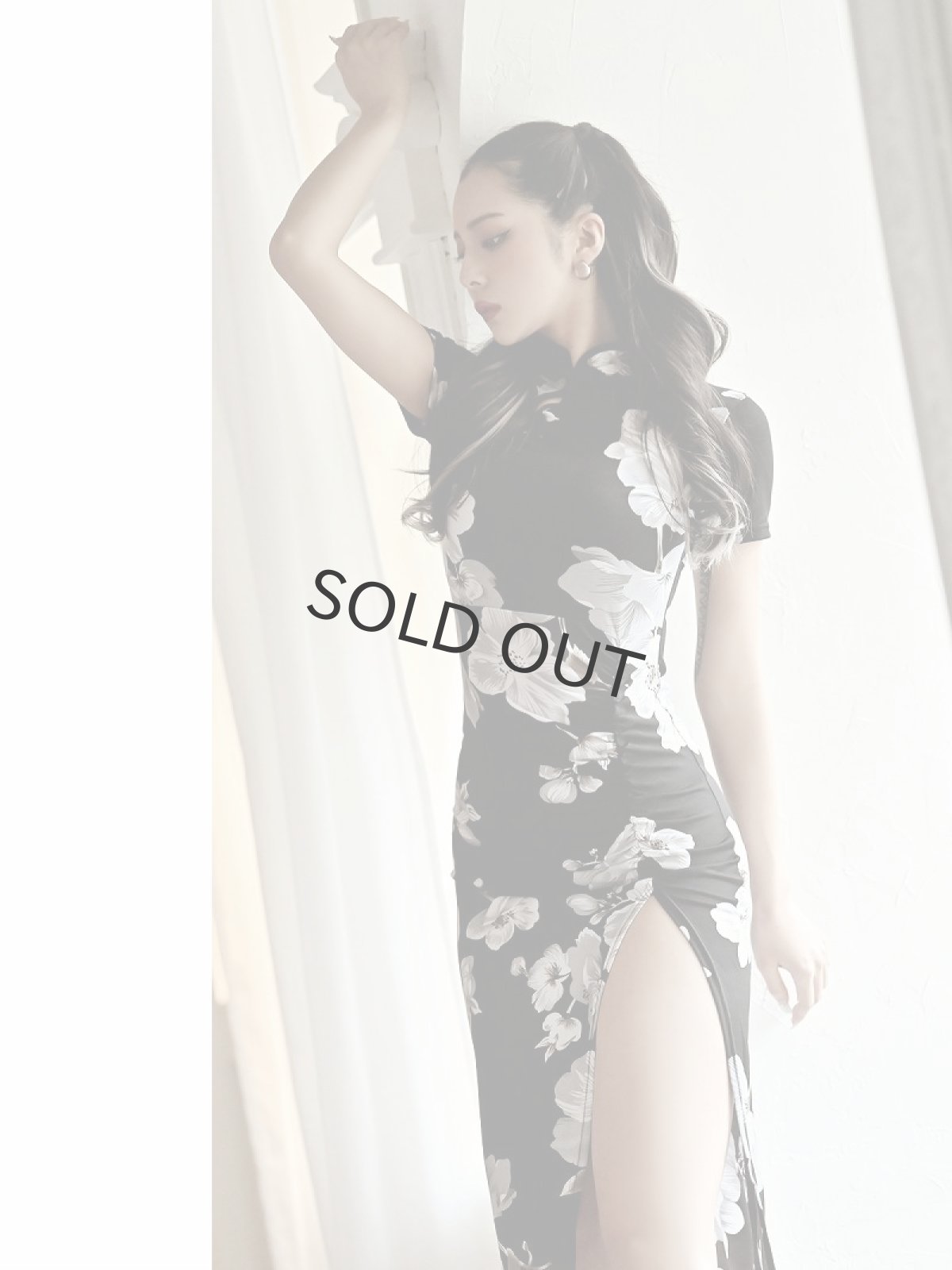 画像3: ※予約販売※ワンピース キャバドレス チャイナ 黒 膝丈 韓国ドレス 体型カバー DaysPiece(S/M/L)(ブラック(11月中旬)) (3)