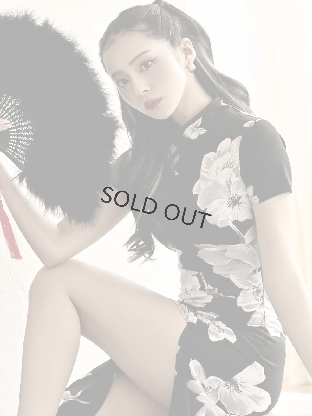 画像4: ※予約販売※ワンピース キャバドレス チャイナ 黒 膝丈 韓国ドレス 体型カバー DaysPiece(S/M/L)(ブラック(11月中旬)) (4)