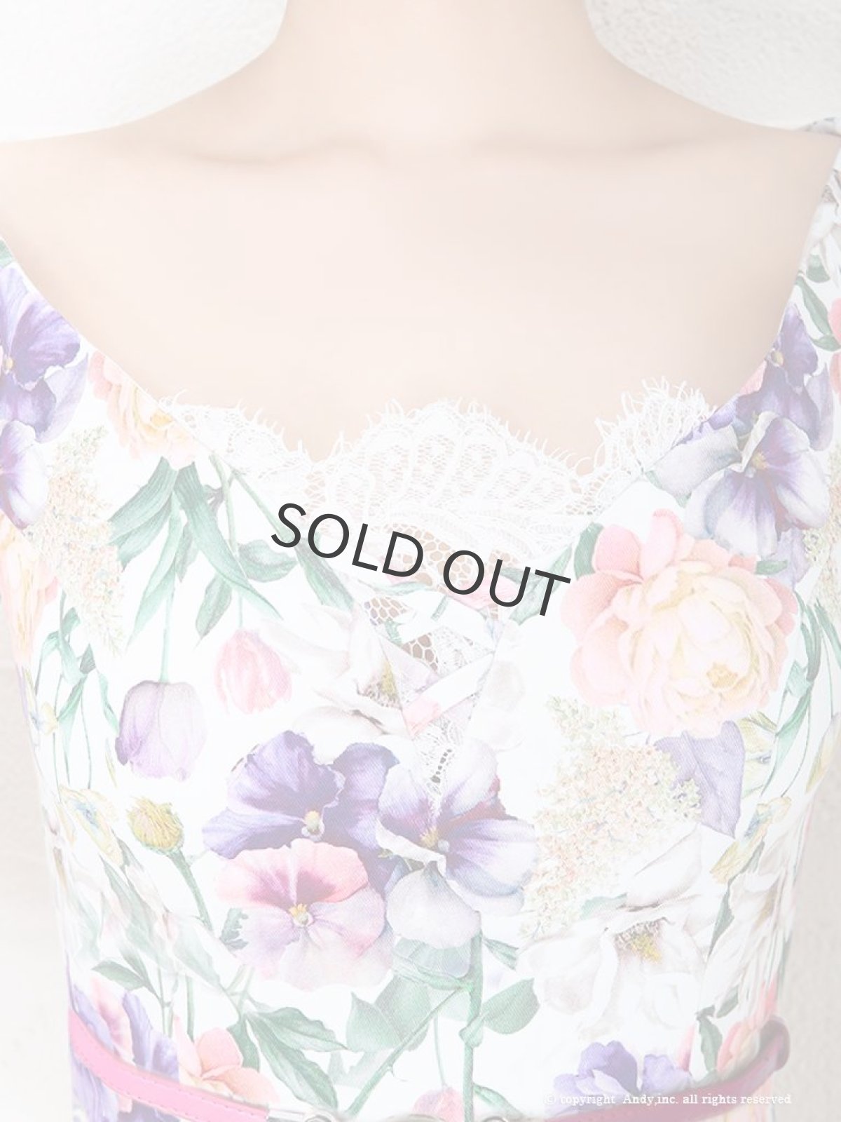 画像3: キャバドレス ミニ ITK バスト レース タイト セクシー ANDY(S/M)(ホワイトプリント/ブラックプリント) (3)