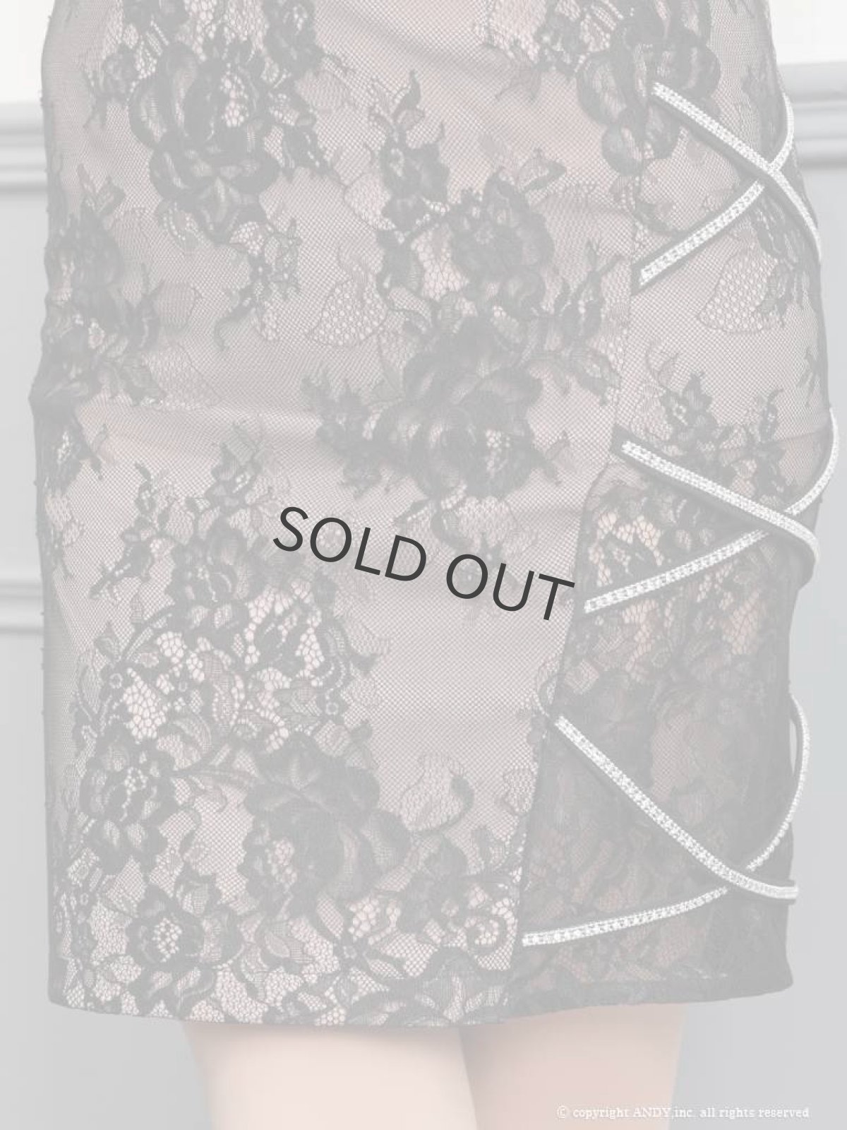 画像4: キャバドレス ミニ ITK 谷間 セクシー レース タイト an(S/M)(ブラック/ホワイト) (4)