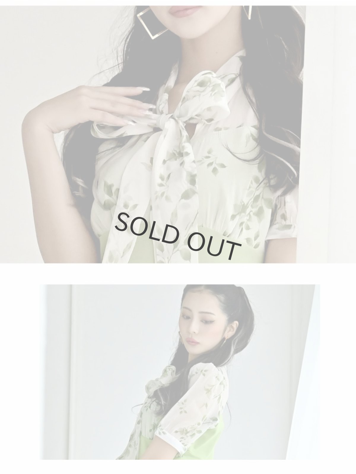 画像3: ※一部予約販売※ワンピース キャバドレス 袖付き 緑 同伴 膝丈 パーティードレス DaysPiece(S/M/L/XL/XXL)(ブラック/グリーン) (3)