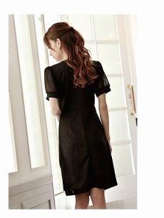 画像4: 袖付き 体型カバー ハイウエスト シアー 大人 Belsia(M/L/XL/XXL)(ブラック) (4)