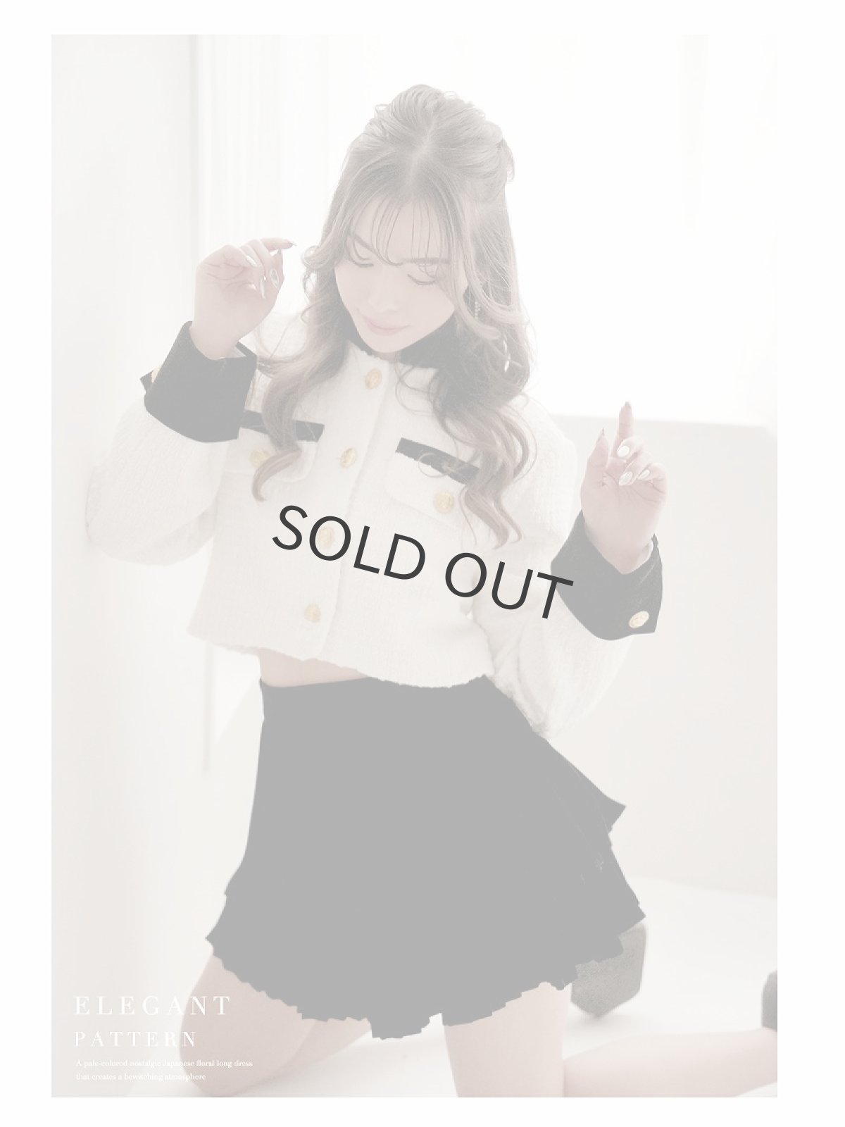 画像2: ツイード ミニ インナーパンツ付き XL 同伴 Belsia(S/M/L/XL)(ホワイト) (2)