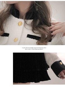 画像3: ツイード ミニ インナーパンツ付き XL 同伴 Belsia(S/M/L/XL)(ホワイト) (3)