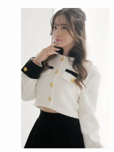 画像4: ツイード ミニ インナーパンツ付き XL 同伴 Belsia(S/M/L/XL)(ホワイト) (4)