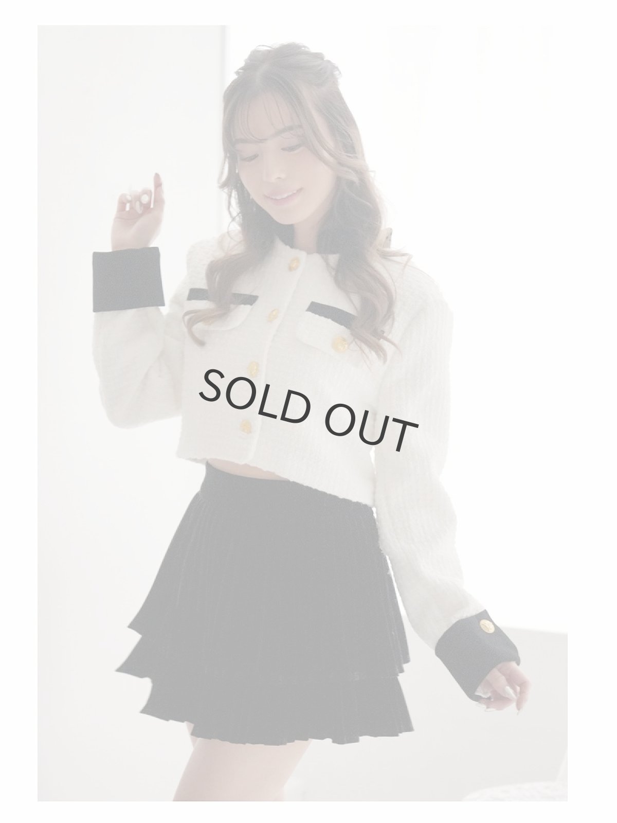 画像5: ツイード ミニ インナーパンツ付き XL 同伴 Belsia(S/M/L/XL)(ホワイト) (5)