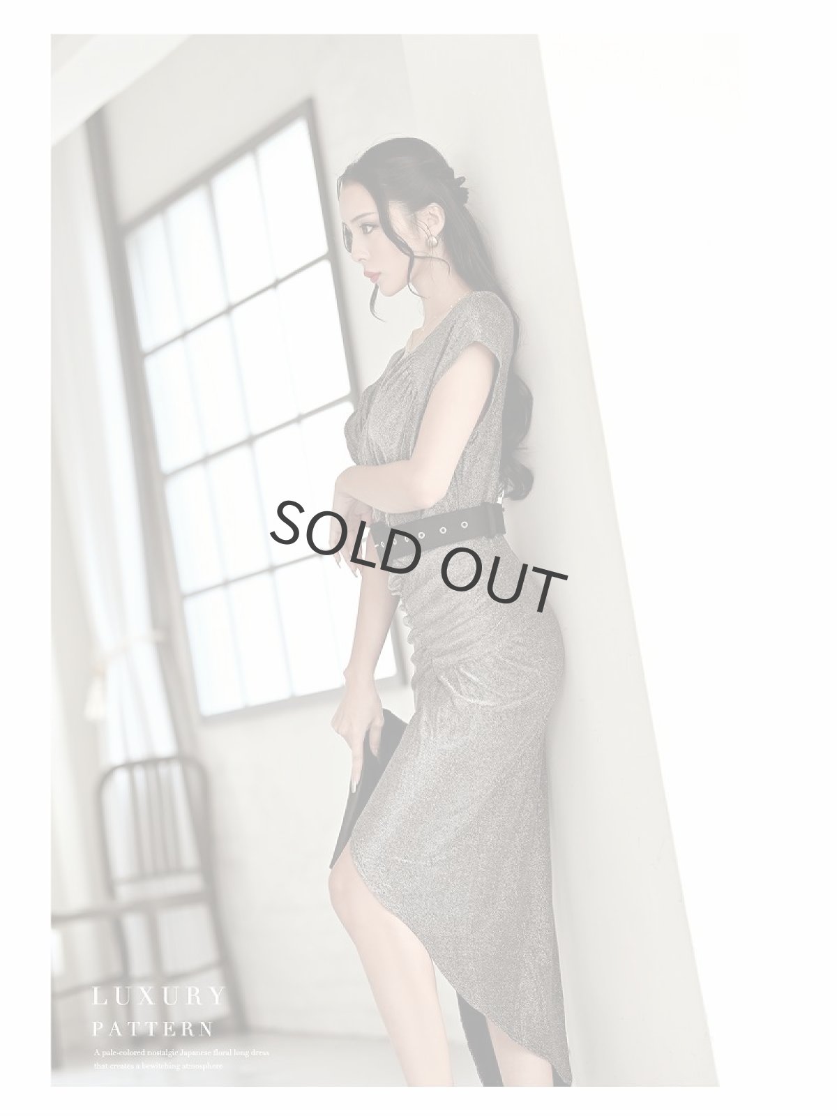 画像2: 黒 ラメ 韓国ワンピース 大人ワンピース 膝丈 DaysPiece(M/L)(ブラック) (2)