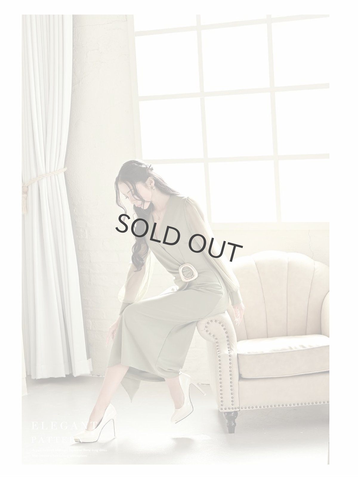 画像5: 長袖 大人ワンピース ミモレ丈 ロング 韓国ワンピース DaysPiece(M/L/XL)(ブラック/オリーブ/ワイン) (5)