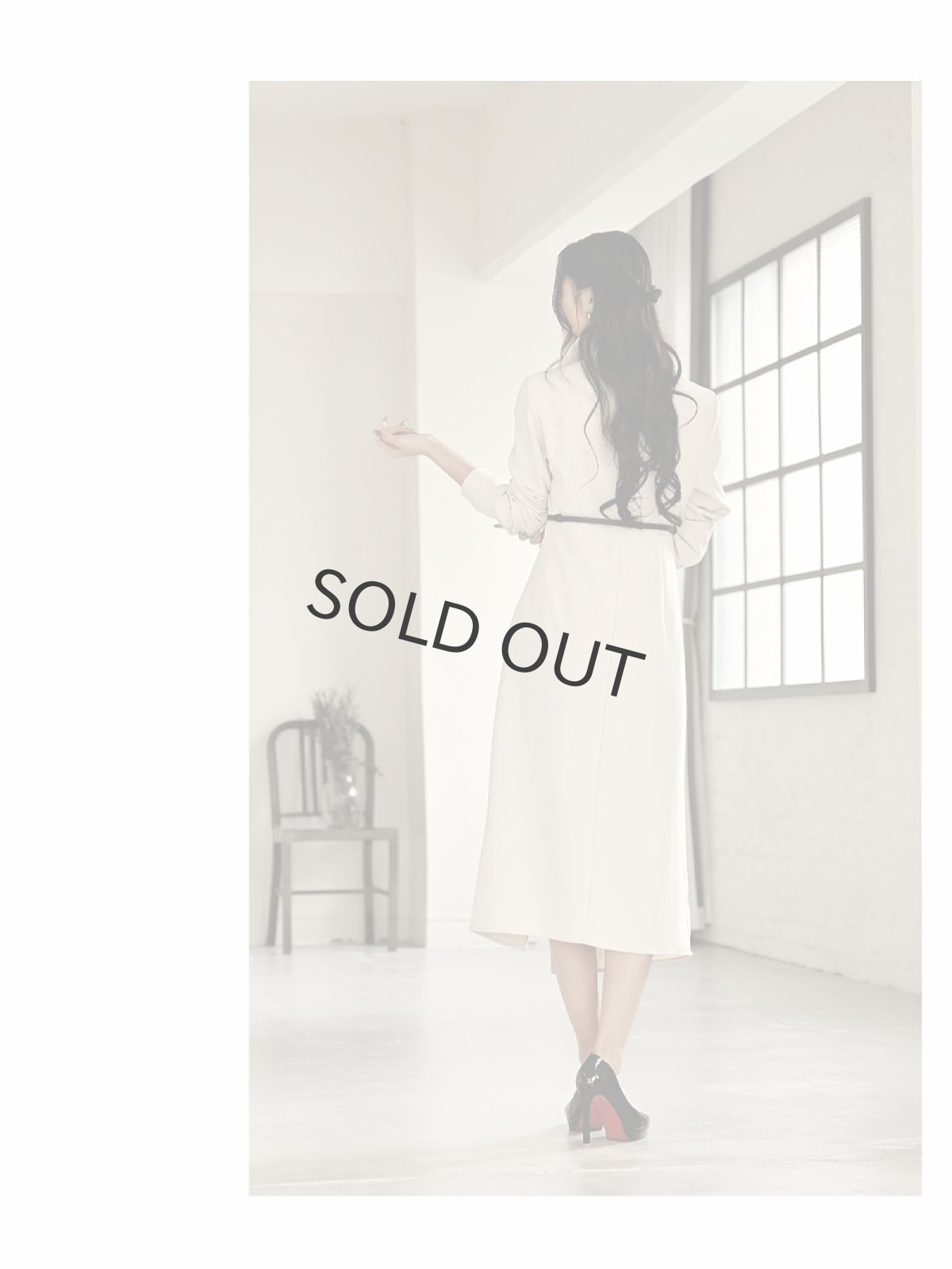 画像3: シャツワンピ 長袖 大人ワンピース 膝丈 韓国ワンピース DaysPiece(S/M/L/XL)(ベージュ) (3)